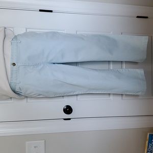 Pale blue straight leg dress pant